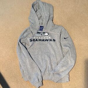 EUC women’s Nike NFL Seattle Seahawks Gray Hoodie size small